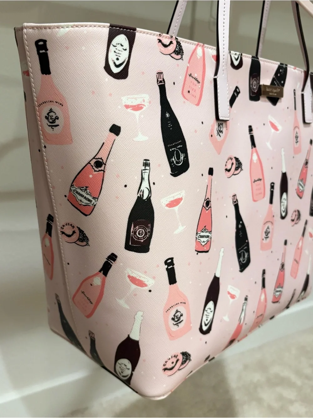 Kate Spade Shore Street Margareta Champagne Tote (WKR00218/K4887)